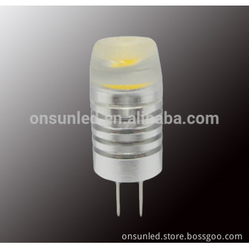Hot sell pure white/warm white Aluminum 1.5W dimmable indoor led light g4